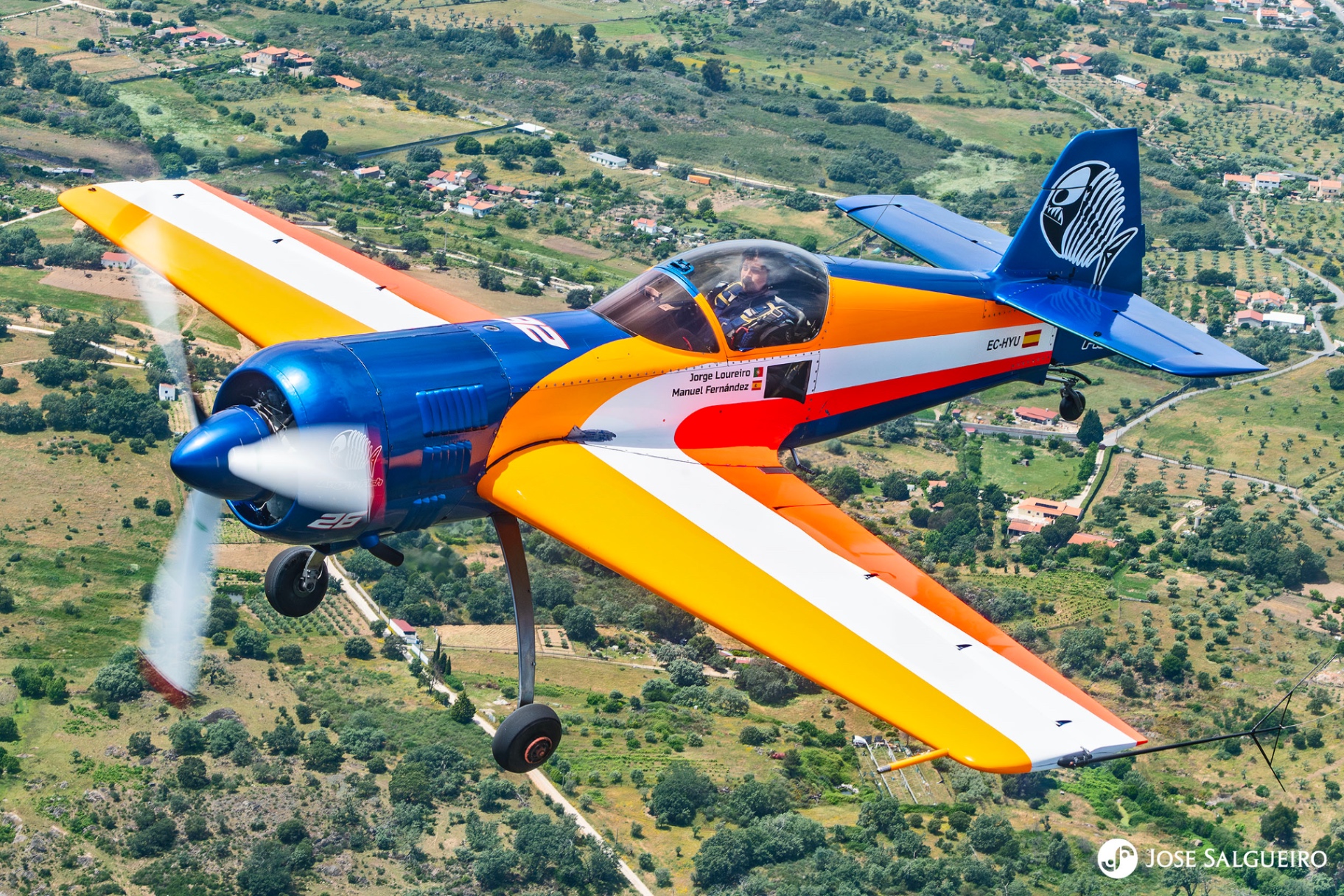 Sukhoi Su-26M radial engine and propeller
