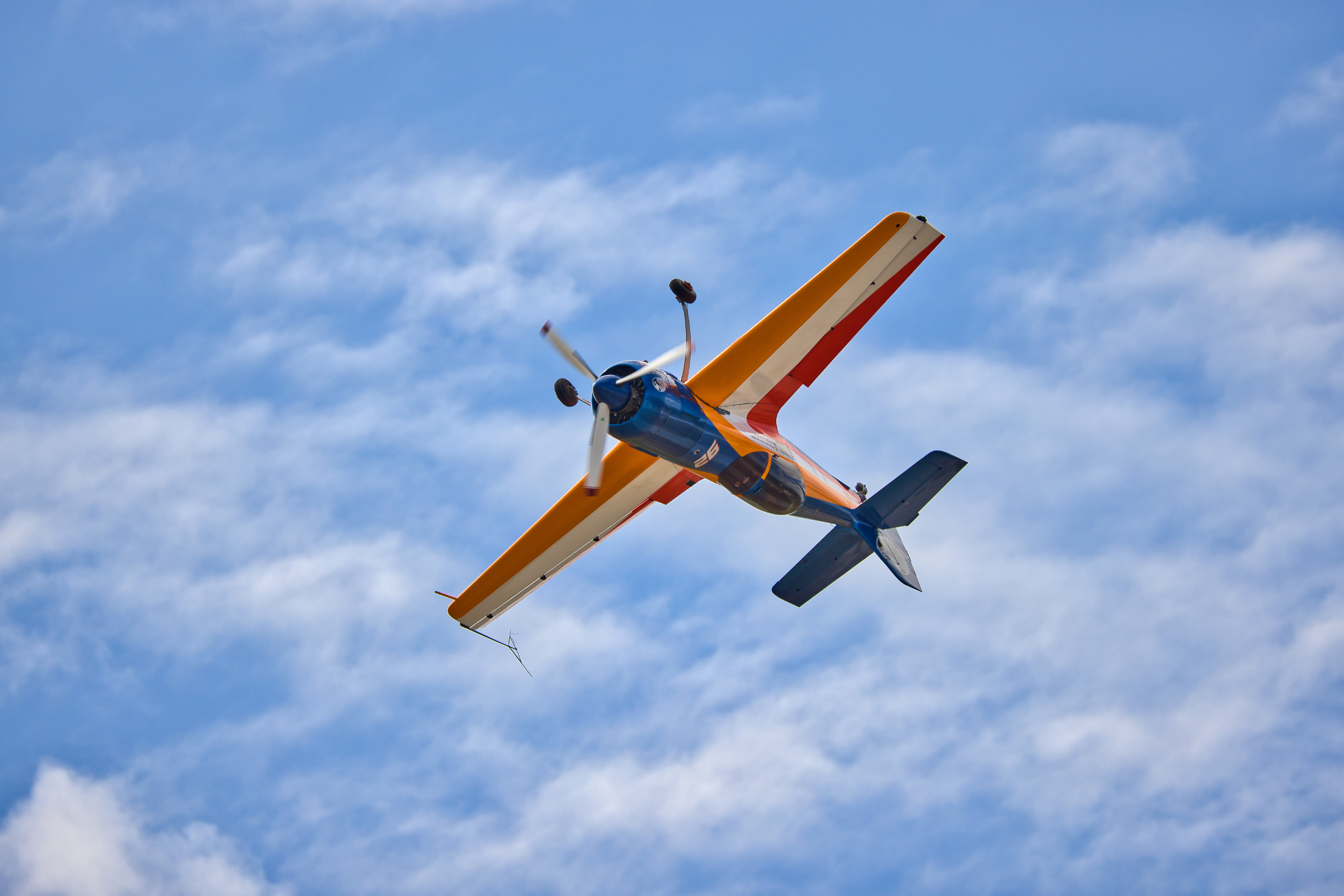 Sukhoi Su-26M aerobatic aircraft in flight